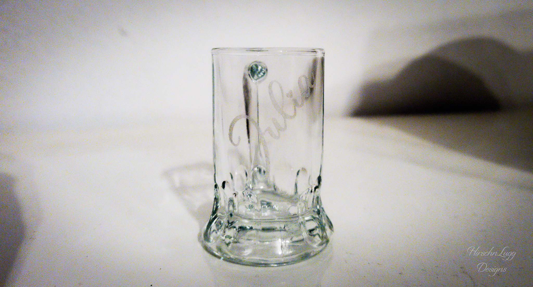 Schnapsglas Glasgravur Julia