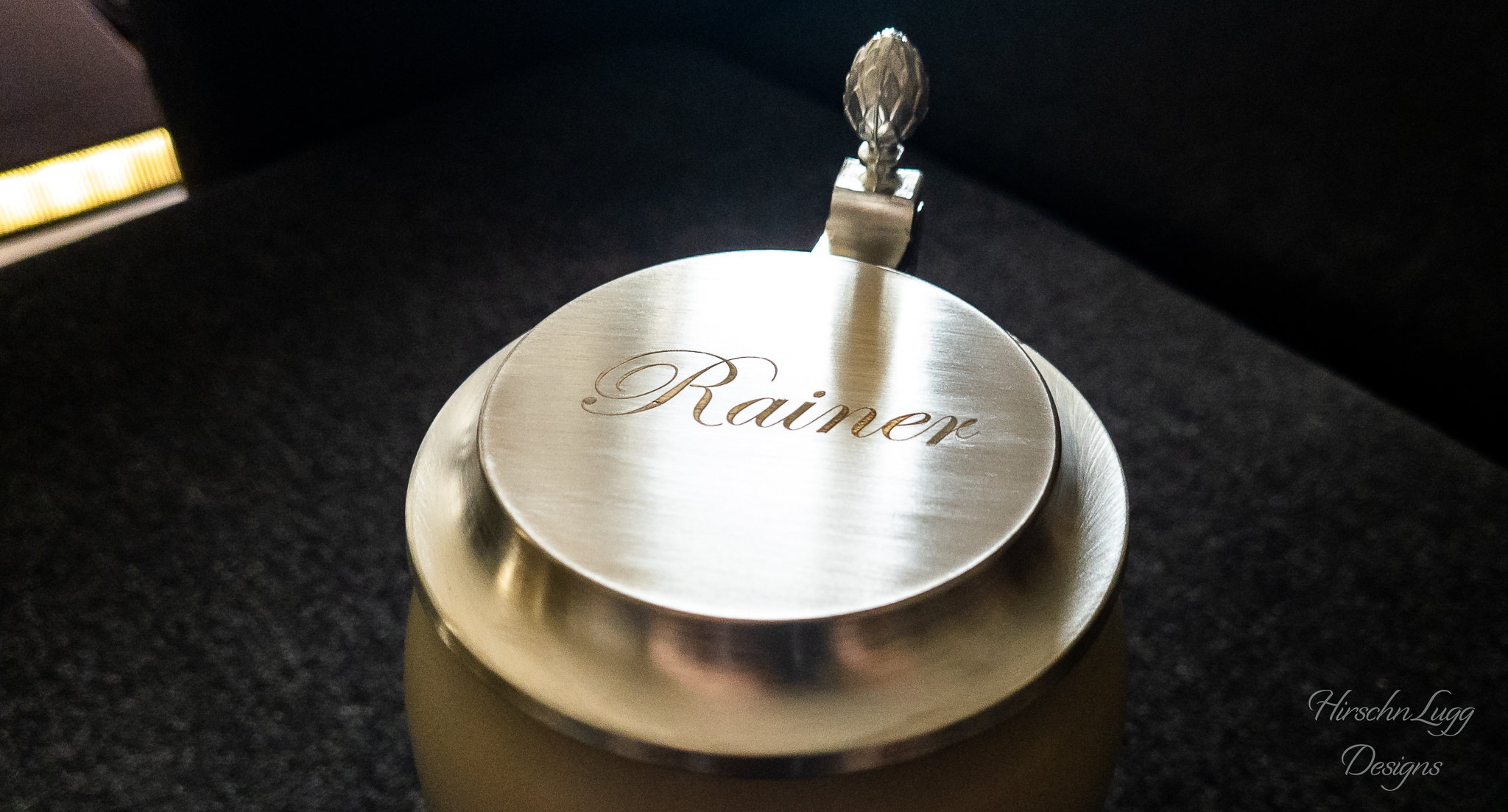 Zinndeckelgravur Rainer