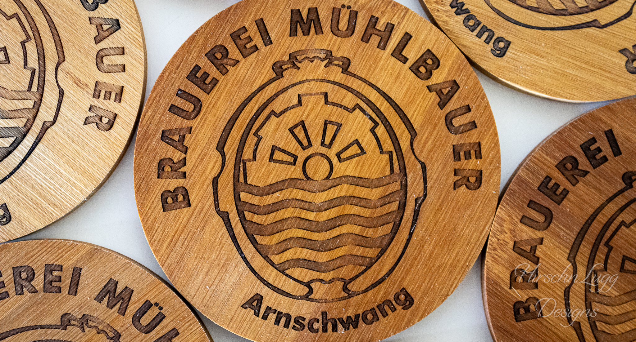 Bambusuntersetzer Brauerei Mühlbauer
